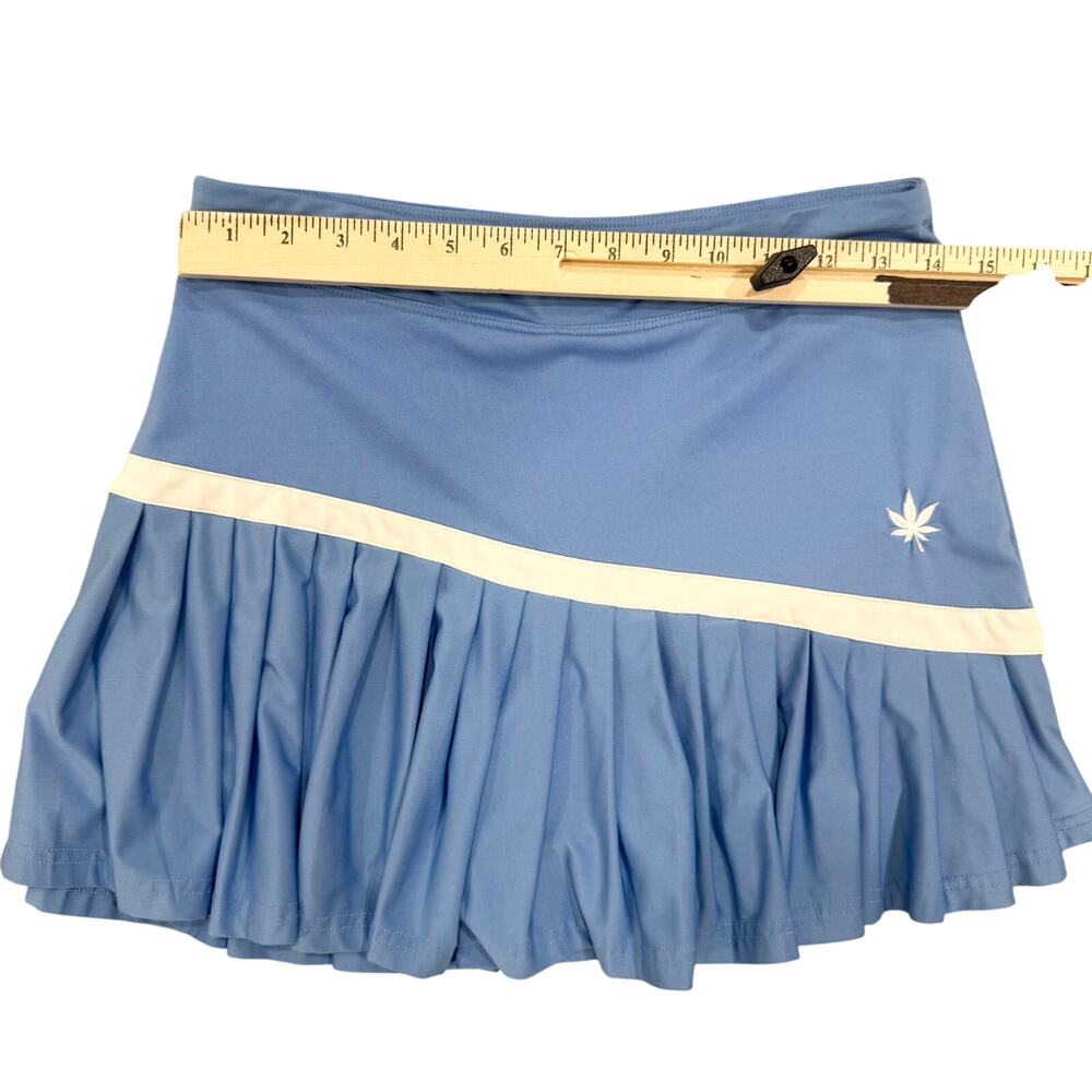 Boast Pleated Tennis Skort Sz. S Blue White Y2K Golf Skirt Preppy Coquette Twee - Picture 9 of 10